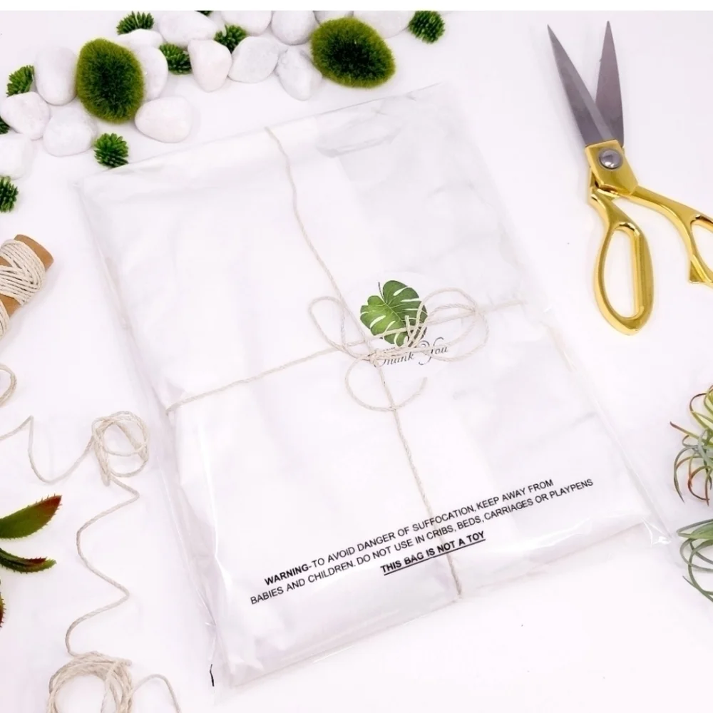 25 PACK- 10X13 CLEAR SUFFOCATION WARNING POLY MAILERS